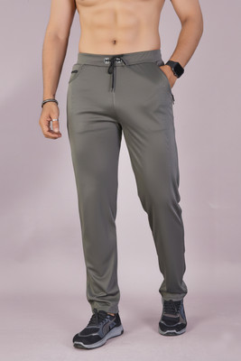 Kaido Solid Men Beige Track Pants