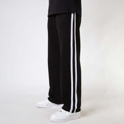 Dockstreet Striped Men White, Black Track Pants