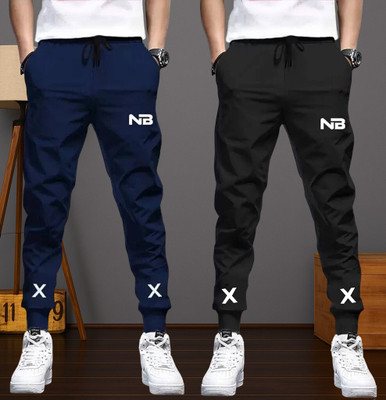 Conway Solid Men Black, Blue Track Pants