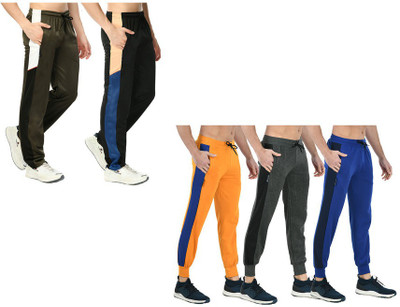KAVYA Colorblock Men Multicolor Track Pants