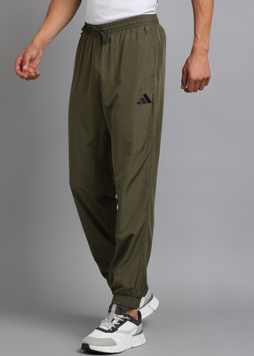 ADIDAS Solid Men Green Track Pants