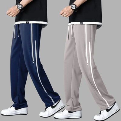 MACK JONNEY Striped Men Blue, Grey Track Pants