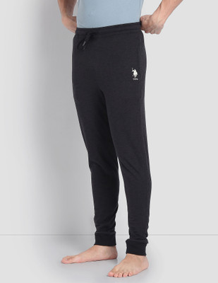 U.S. POLO ASSN. Striped Men Black Track Pants