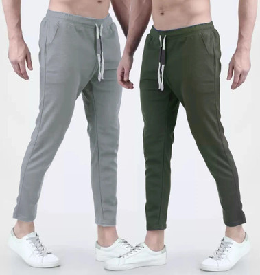 Royal-E-Kashmir Solid Men Grey, Green Track Pants