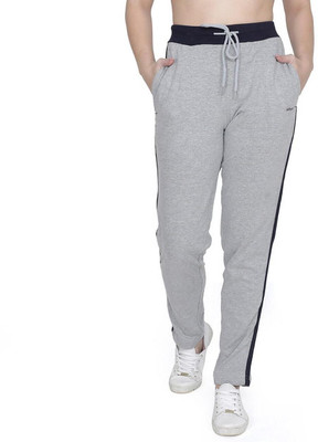 Hiflyers Solid Women Grey Track Pants