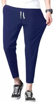 RDX Solid Men Blue Track Pants