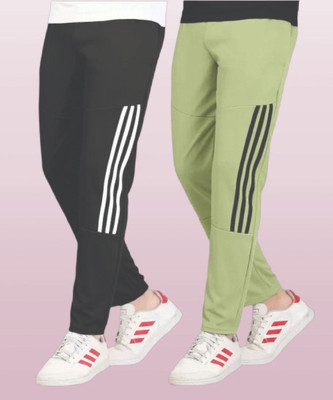 CLOTVIN TREND Striped Men Grey, Black Track Pants