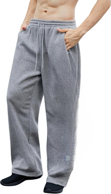 Dockstreet Solid Men Grey Track Pants
