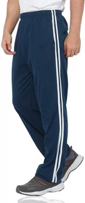AKOVIN Solid Men Dark Blue Track Pants