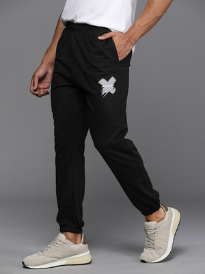 HRX by Hrithik Roshan Solid Men Black Track Pants