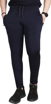 Nexteesh Solid Men Blue Track Pants