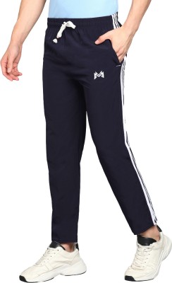 mank D Solid Men Blue Track Pants