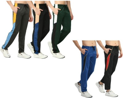 KAVYA Colorblock Men Multicolor Track Pants