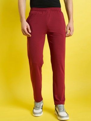 bearbrother Solid Men Dark Green, Maroon Track Pants