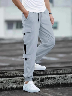 AXAY FASHION Solid Men Grey Track Pants