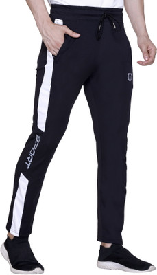 Leebonee Solid Men Black Track Pants