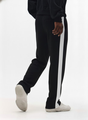 Dockstreet Striped Men Black Track Pants
