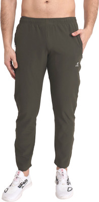 efito Solid Men Olive Track Pants