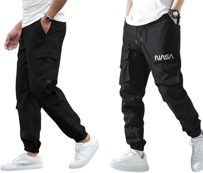 SUN BEAUTY FASHIONISTA HUB Solid Men Black Track Pants
