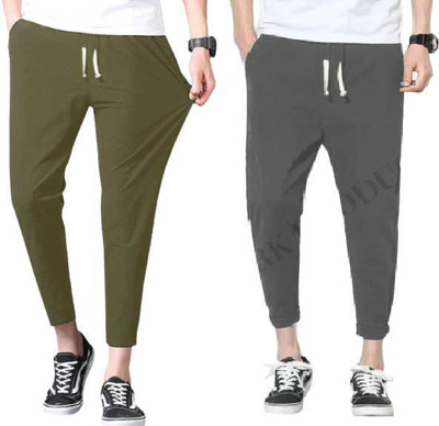 FASHION SARK Printed Men Olive, Grey Track Pants