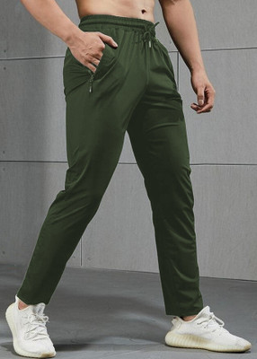 Bellwit Solid Men Green Track Pants