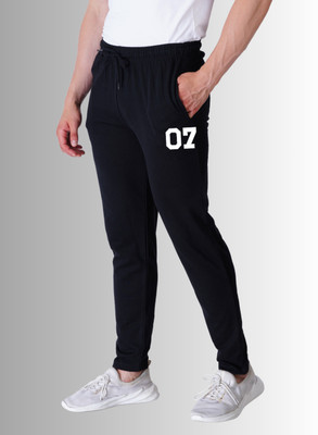 Kartblack Self Design Men Black Track Pants