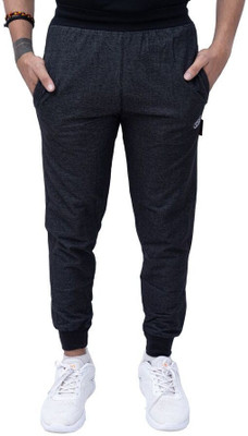 Tf-tex Fro Solid Men Black Track Pants