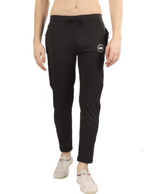 rigos Solid Men Black Track Pants