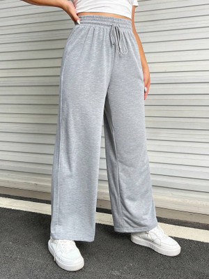 TRUFFLEGUM Loose Fit Women Grey Trousers