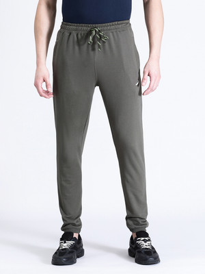 CROCODILE Solid Men Green Track Pants