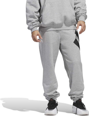 ADIDAS Graphic Print Men Grey Track Pants