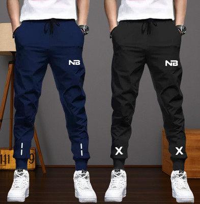 Conway Printed Men Black, Blue Track Pants