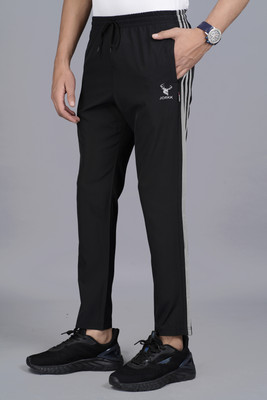 jorkk Solid Men Black Track Pants