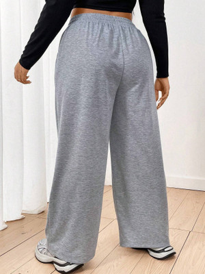 Dockstreet Solid Women Grey Track Pants