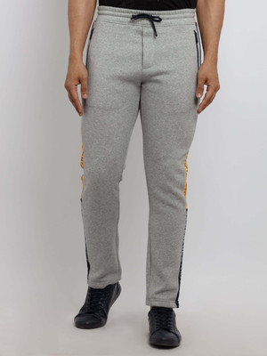 Status Quo Solid Men Grey Track Pants