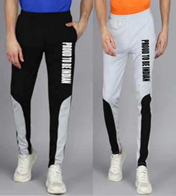 mfb Colorblock Men Black Track Pants