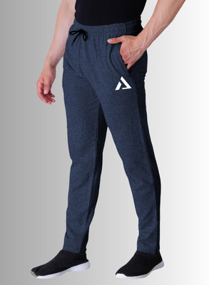 Kartblack Self Design Men Dark Blue Track Pants