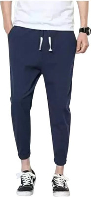 Reya Solid Men Blue Track Pants