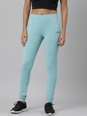 SHOWOFFFF Solid Women Blue Track Pants
