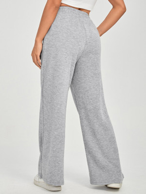 Daphne Maurier Solid Women Grey Track Pants