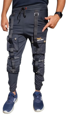 Mindsart GENZ Striped Men Black Track Pants
