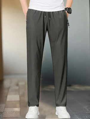 Lripsome Solid Men Black Track Pants