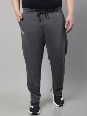 A nd J Solid Men Grey Track Pants