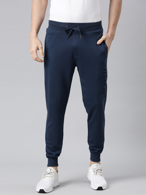 Force NXT Super Combed Cotton Jogger Solid Men Dark Blue Track Pants