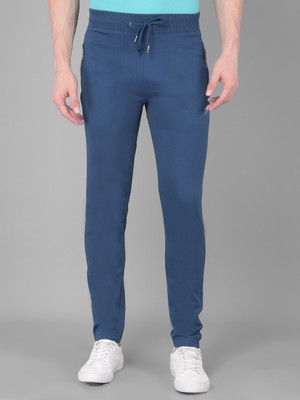 Force NXT Solid Men Light Blue Track Pants