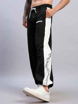 WEARDUDS Striped Men Black, White Track Pants