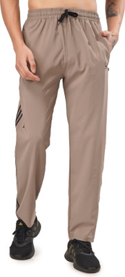 LA SAANIER Solid Men Brown Track Pants