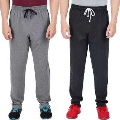 Wrodss Solid Men Grey, Black Track Pants