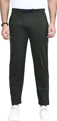 RAPL BHARAT Solid Men Dark Green Track Pants