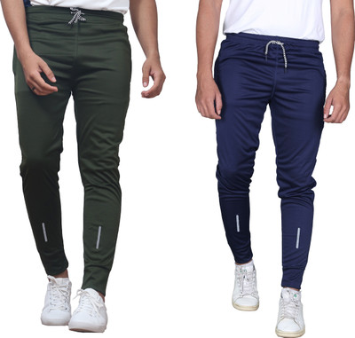 HouseOfCommon Striped Men Green, Blue Track Pants